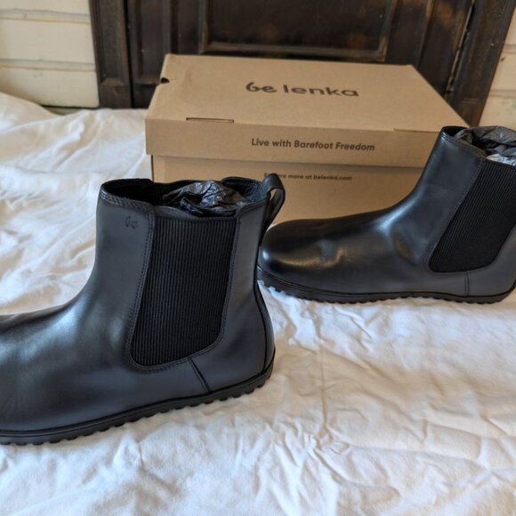 NIB Barefoot Boots Be Lenka Glam women's boots, black size 8 (41) - Picture 5 of 7